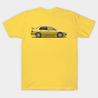 Lancer Evolution VII CT9A Yellow T-Shirt